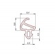 Uszczelka okienna EPDM do okien PCV S-1150, 04-150