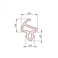 Uszczelka okienna EPDM do okien PCV S-1150, 04-150