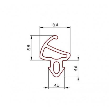 Uszczelka okienna EPDM do okien PCV S-1150, 04-150