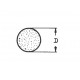 Sznur gumowy okrągły fi 8 mm, 68-608
