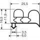 Uszczelka szara do drzwi urządzeń chłodniczych, 32-149
