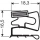 Uszczelka z magnesem biała do drzwi urządzeń chłodniczych, 32-133