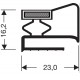 Uszczelka z magnesem biała do drzwi urządzeń chłodniczych, 32-124