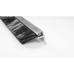 Uszczelka szczotkowa aluminiowa, kątowa 2,5 m x 34 mm, 01-088-4