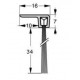 Uszczelka szczotkowa aluminiowa, kątowa 2,5 m x 34 mm, 01-088-4