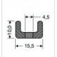 Profil mocujący PVC uszczelki drzwi chłodni, 32-449