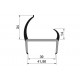 Uszczelka drzwi PVC 42 mm L-2500 mm, 19-441-01