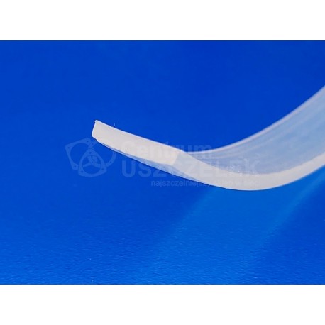 Taśma silikonowa 3x20 mm transparentna, 023320