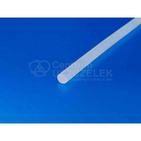Sznur silikonowy transparentny fi 6 mm lity, 023077