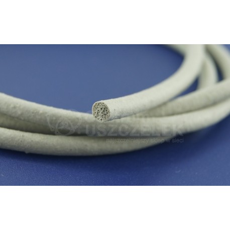 Sznur gumowy fi 3 mm, NBR, guma porowata szara olejoodporna, 68-610