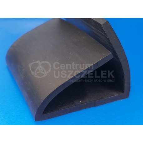 Gumowa osłona EPDM na krawędź 10 mm, czarna 68-879