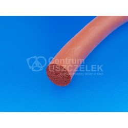 SznSznur silikonowy spieniony fi 6 mm, czerwony, 15 Sha, 0191435