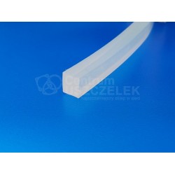 Taśma silikonowa 8x9 mm transparent 64 Sha FDA, 0991341