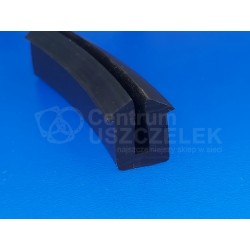 Gumowa osłona PVC na krawędź 5 mm, czarna 026224