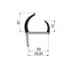 Uszczelka drzwi PVC 30,5 mm 19-127
