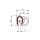 Osłona krawędzi, zaciskowa EPDM 54-120