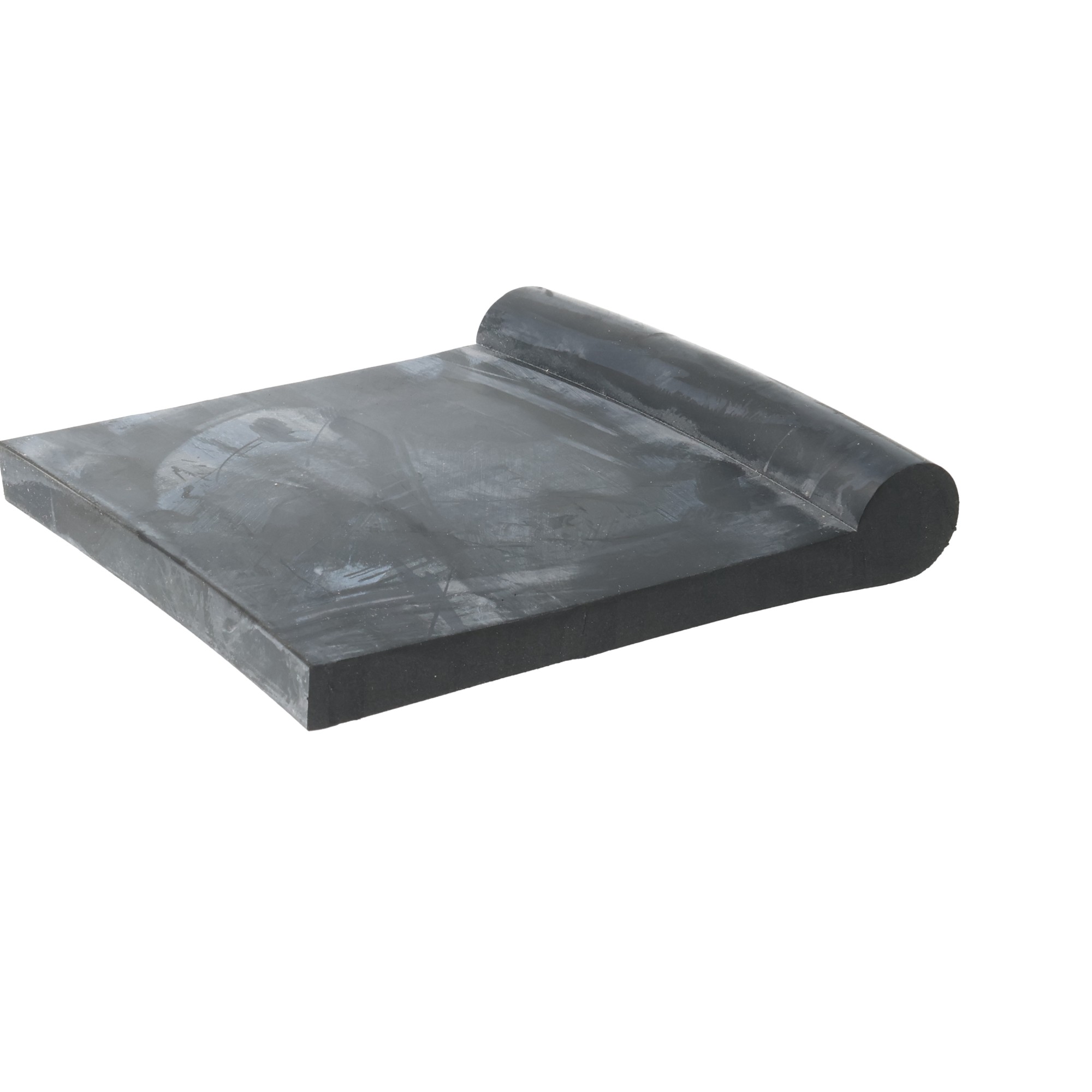 012824_1_3129 - Centrum uszczelek Close-up of a black rectangular block with a rounded, elevated cylindrical piece on top, likely a rubber or plastic component.