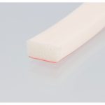 Sznur silikonowy porowaty biały z klejem 10x20mm, 029061