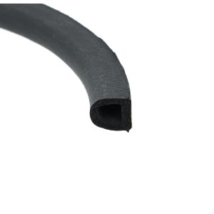 Uszczelka samoprzylepna pianka  typ D 6x8mm czarna - 038086