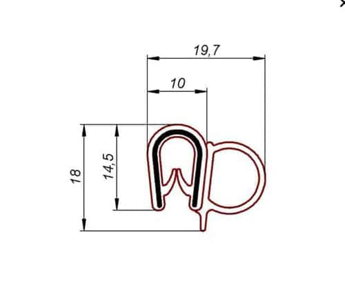 Uszczelka samochodowa 1-4 mm, 040014 - obrazek 2