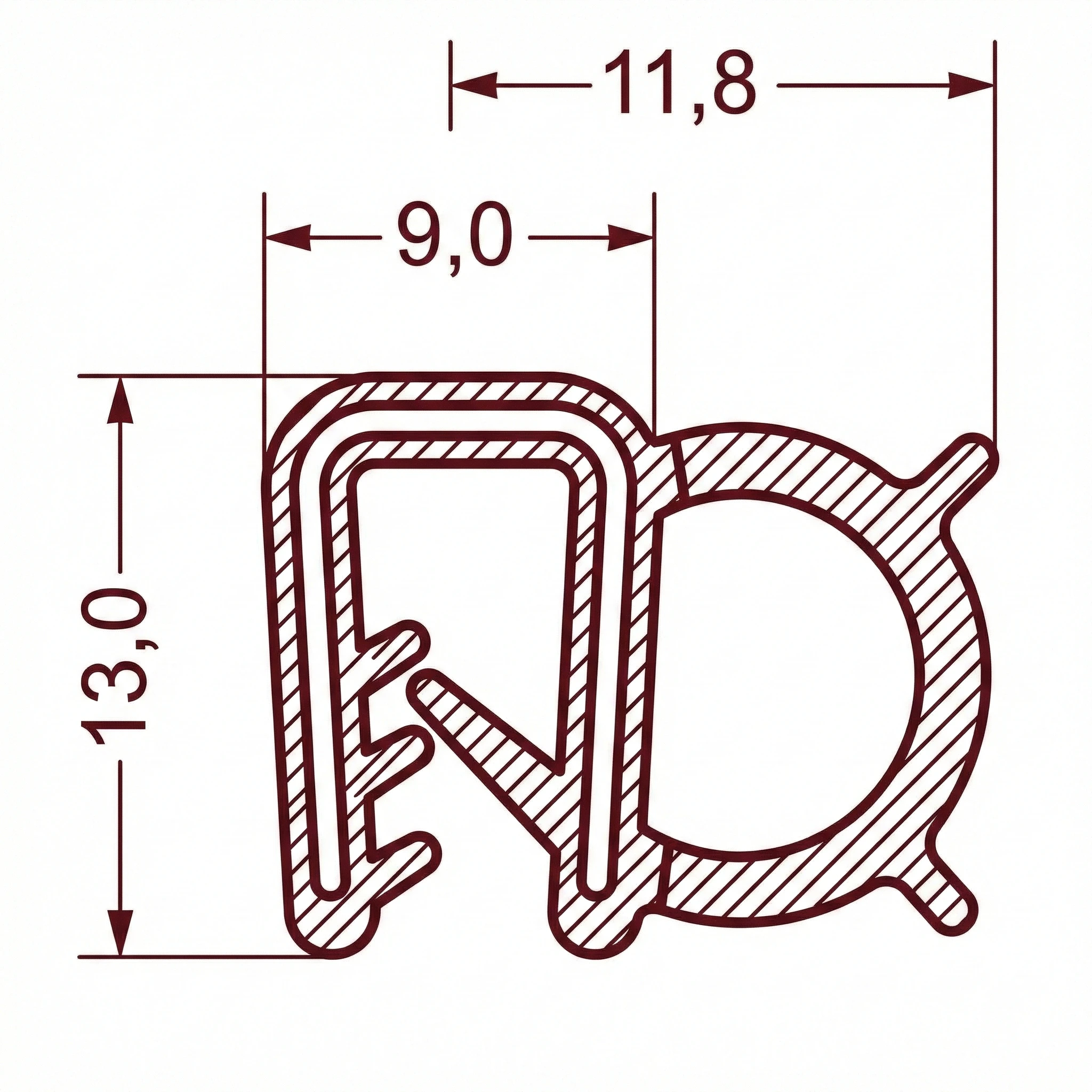 Uszczelka samozaciskowa NBR 1-3mm czarna - 0626052 - obrazek 7