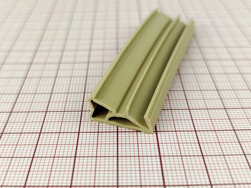 Uszczelka okna drewnianego, przylgowa TPE, beżowa 09-012 - obrazek 4