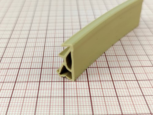 Uszczelka okna drewnianego, przylgowa TPE, beżowa 09-012 - obrazek 3