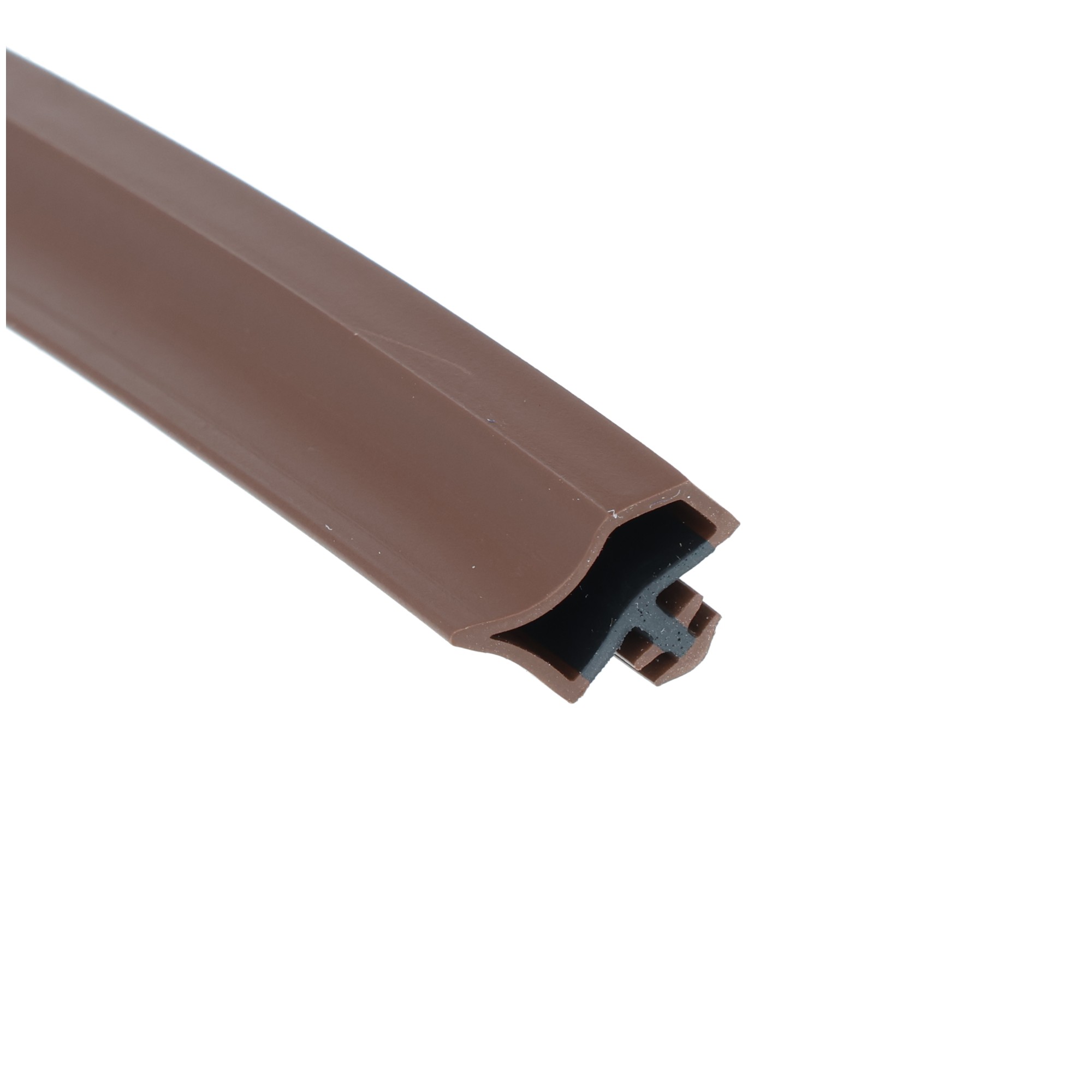 Uszczelka drzwi wewnętrznych brąz mahoniowy drewnianych, 09-393 - obrazek 3