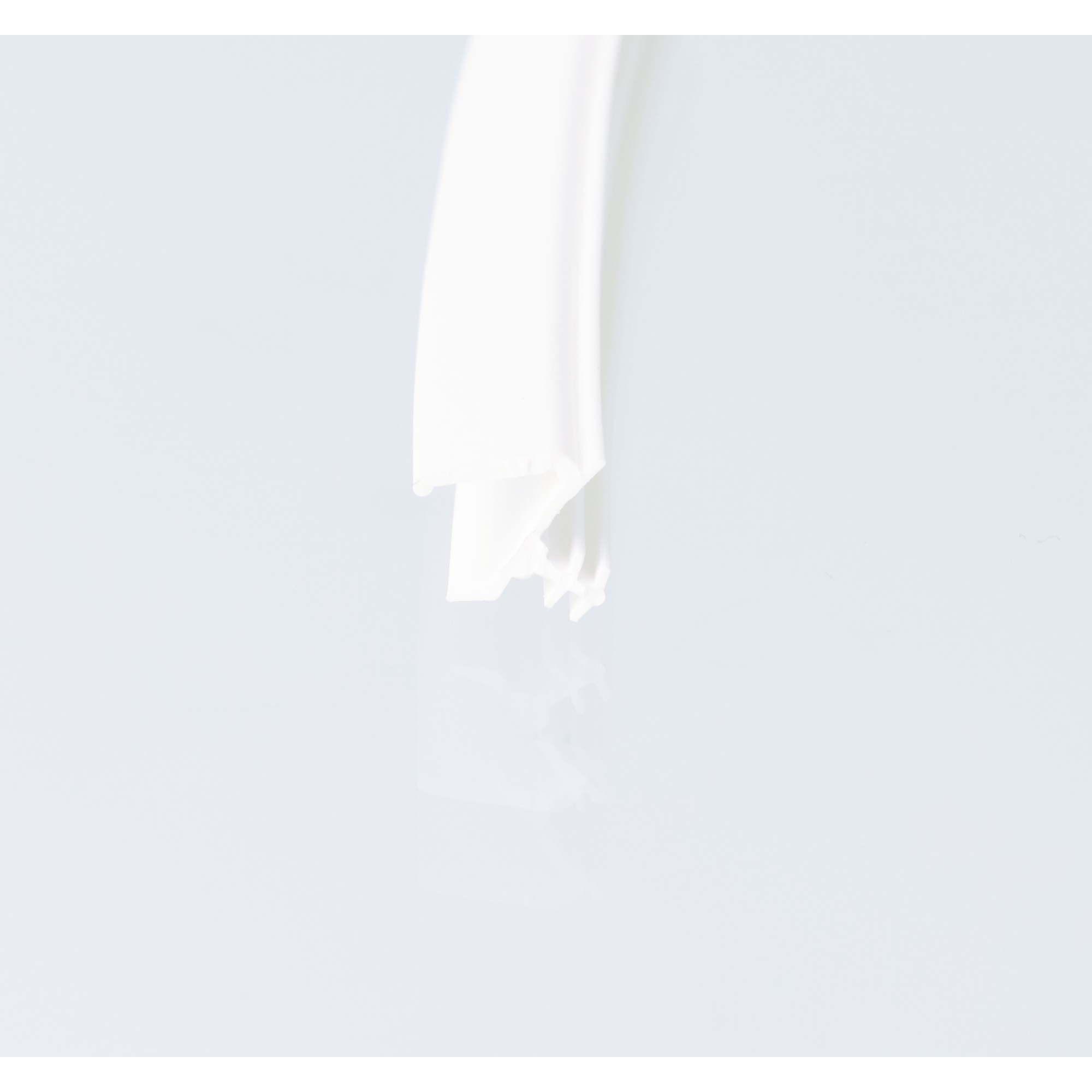 Uszczelka okna drewnianego, przylgowa TPE, biała 09-771