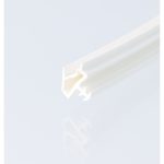 Uszczelka drzwi wewnętrznych z przylgą, biała 09-783