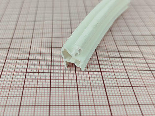 Uszczelka drzwi wewnętrznych z przylgą, biała 09-783 - obrazek 3