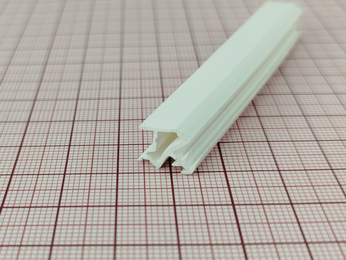 Uszczelka drzwi wewnętrznych z przylgą, biała 09-783 - obrazek 2