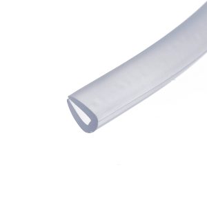 Close-up of a white paper roll laid diagonally across a white background.