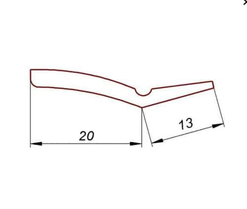 Uszczelka drzwi garażowych,12-520 - obrazek 2