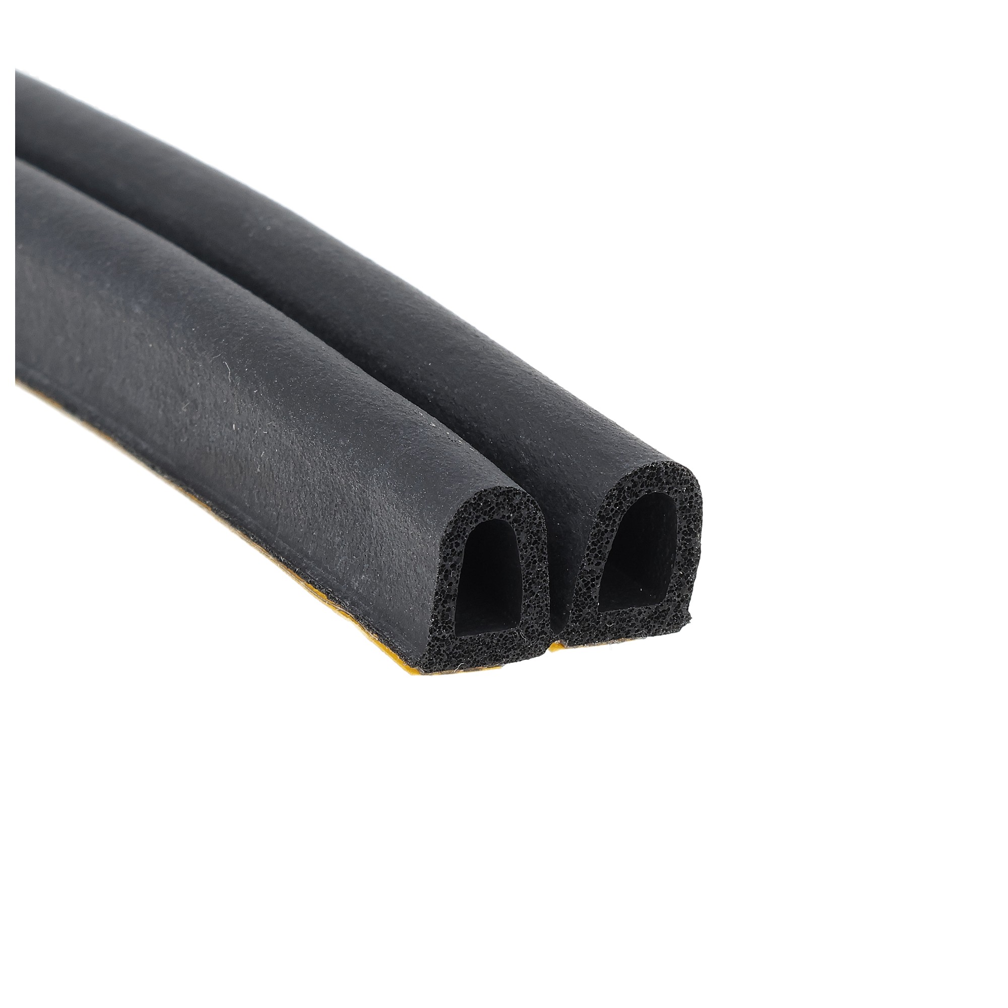 Uszczelka samoprzylepna pianka typ D 10x8mm czarna - podwójna 12-502-02 - obrazek 3
