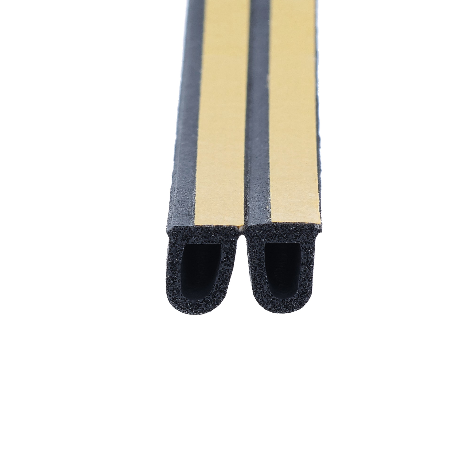 Uszczelka samoprzylepna pianka typ D 10x8mm czarna - podwójna 12-502-02 - obrazek 4