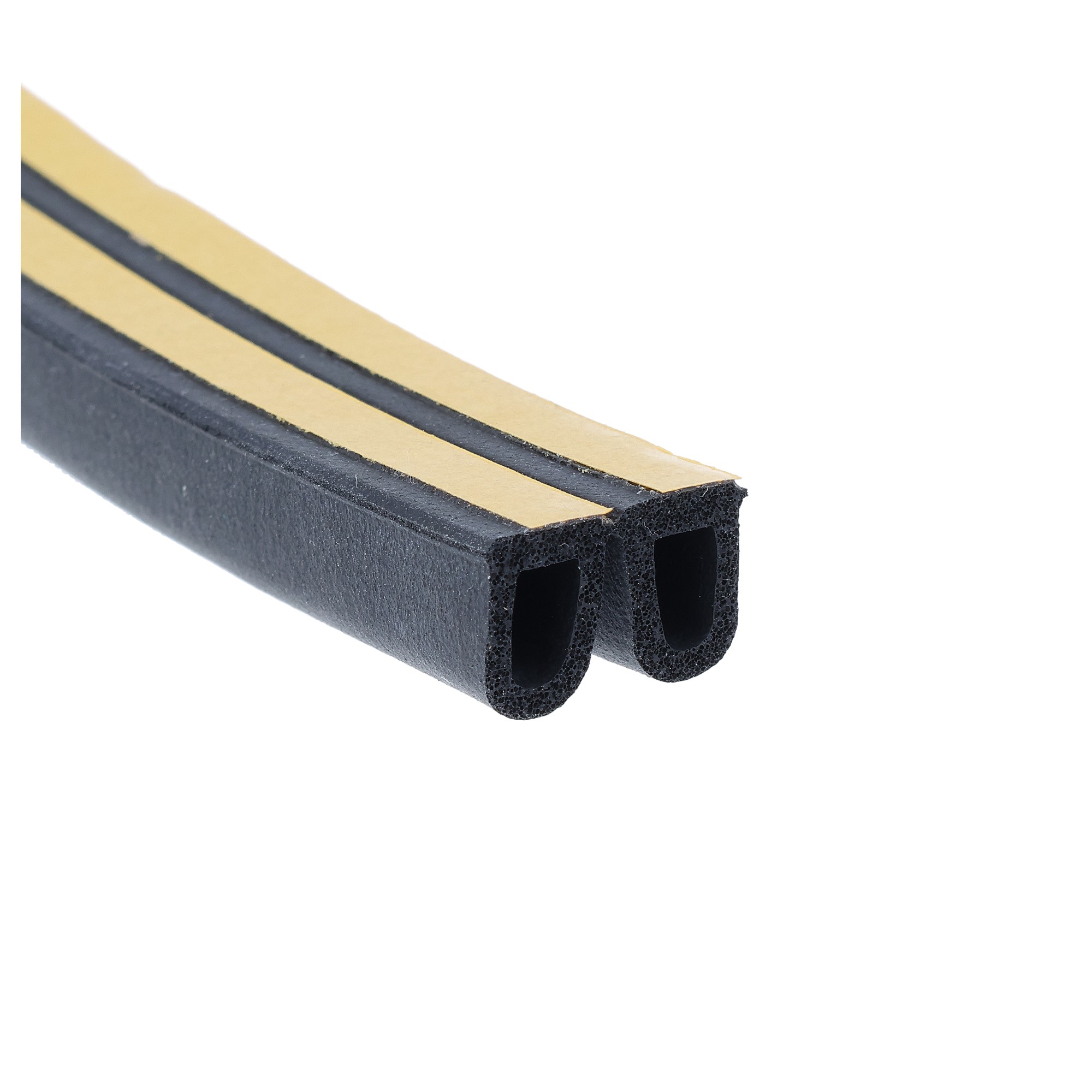 Uszczelka samoprzylepna pianka typ D 10x8mm czarna - podwójna 12-502-02 - obrazek 6