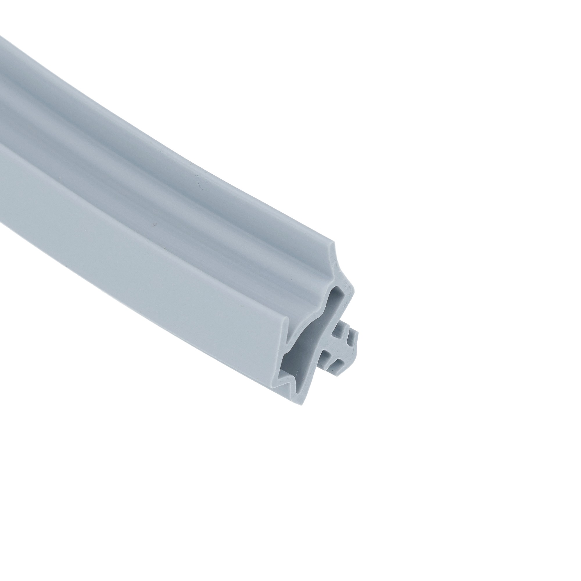 Uszczelka drzwi drewnianych wewnętrznych z przylgą, szara 09-666-03 - obrazek 2