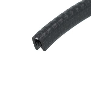 Uszczelka, osłona krawędzi, zaciskowa czarna PVC 54-002