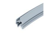 Uszczelka drzwi drewnianych wewnętrznych z przylgą, szara 09-666-03