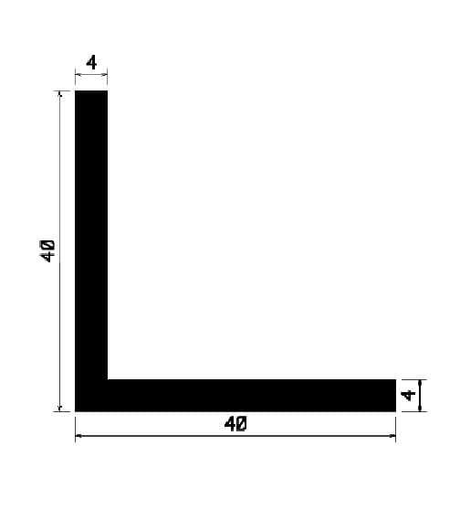 Kątownik gumowy 40x40 mm EPDM, 68-754 - obrazek 2