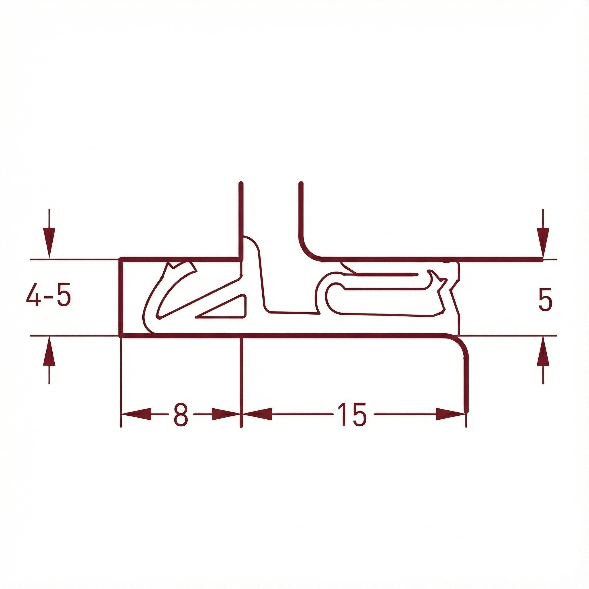 Uszczelka silikonowa do drzwi zewnętrznych, biała 09-773 - obrazek 3