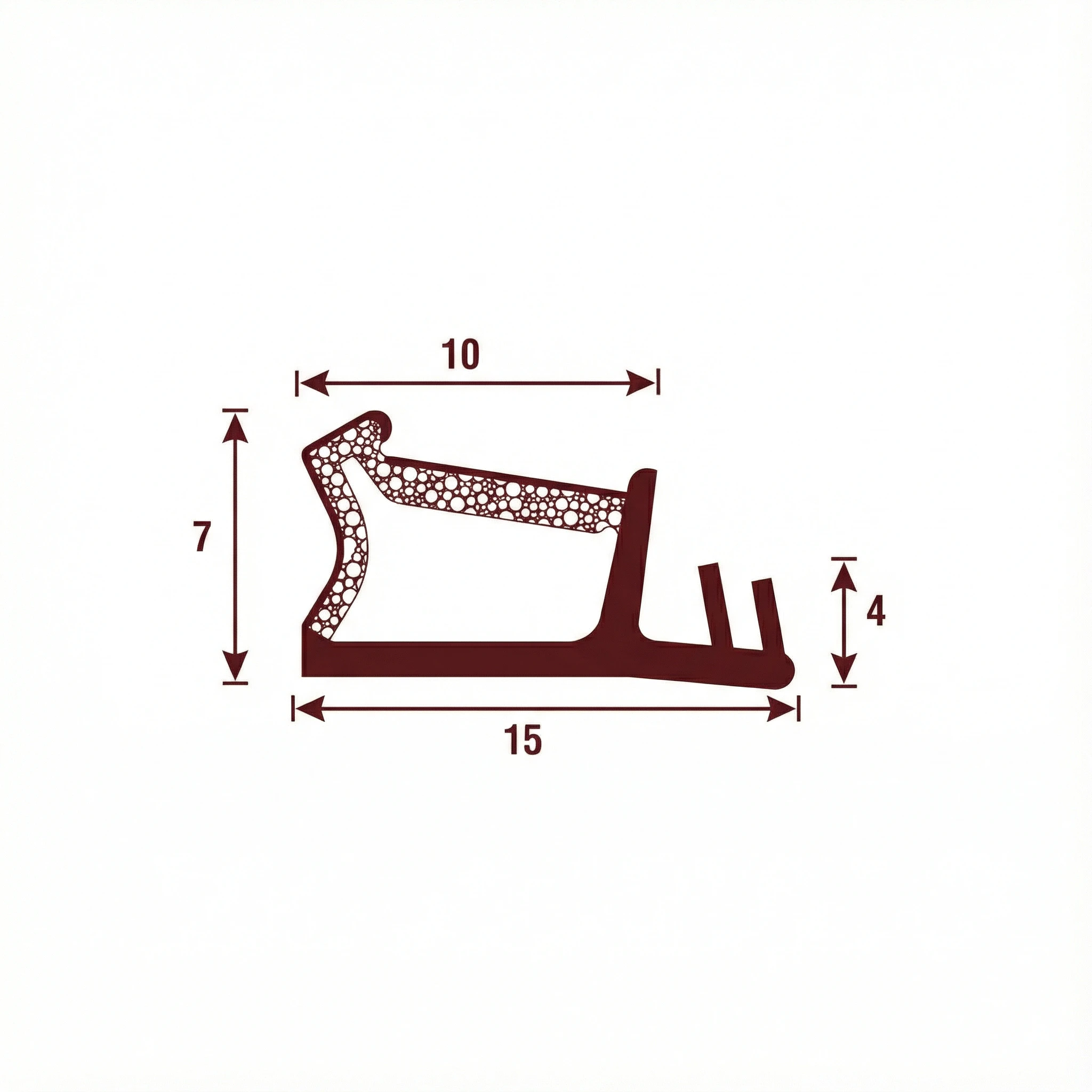 Uszczelka okna drewnianego, przylgowa TPS, biała 09-772 - obrazek 5