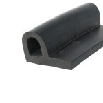 Close-up of a black metal cylindrical component with a round hollow bore at the end.