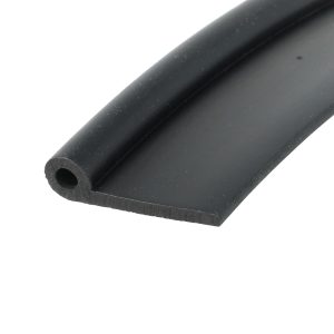 Close-up of a black cylindrical tube with a circular hollow end visible at the bottom left.