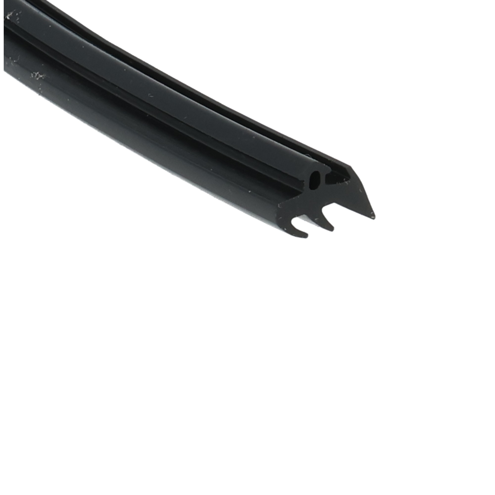 uszczelka-epdm-do-okien-pcv-s-229-12-836-1 - Centrum uszczelek Close-up of a black windshield wiper blade with its forked mounting end visible