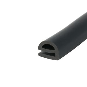 Uszczelka gumowa typ e na krawędź 3 x 16 x 20mm czarna 12-055