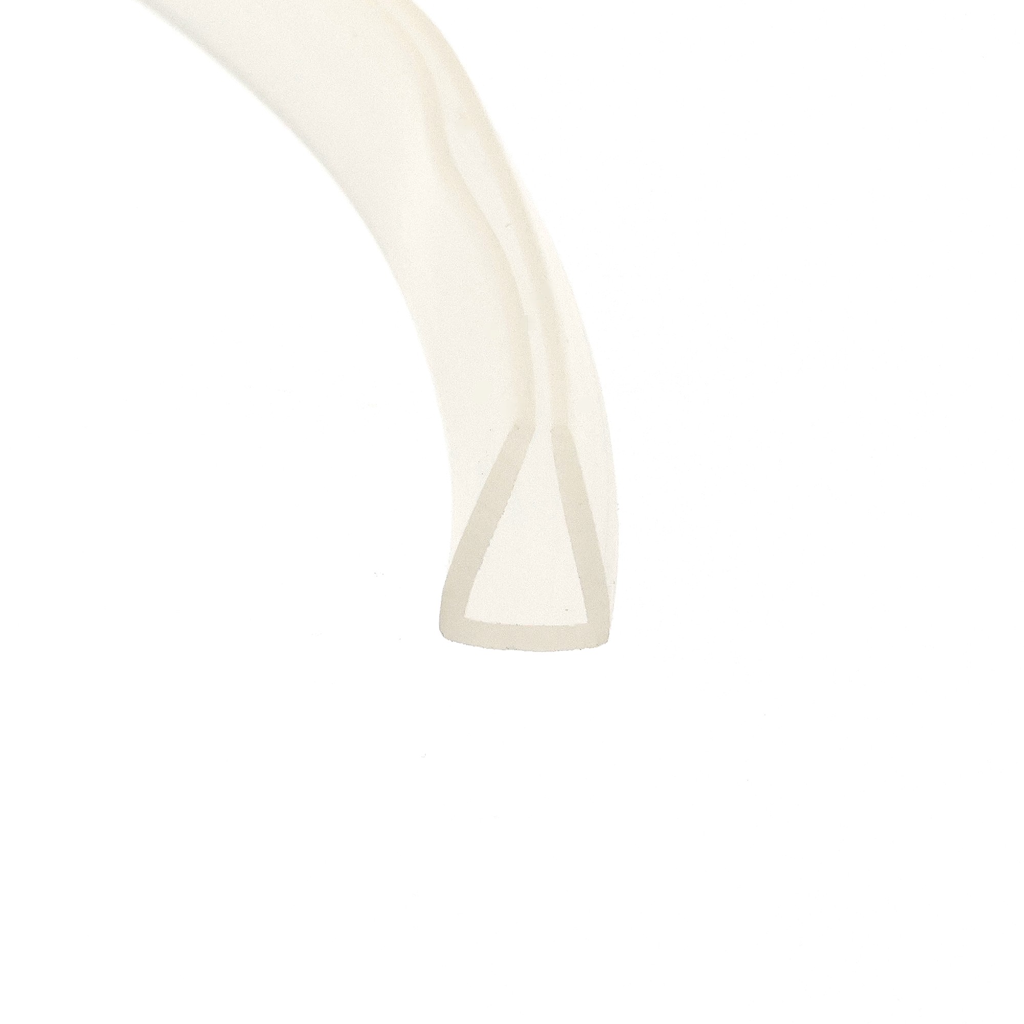 uszczelka-krawedziowa-miekkie-pvc-6-x-8-x-11mm-transparentna-12-316-60-2 - Centrum uszczelek Abstract beige curved shapes forming partial arches on a white background (minimal abstract design).