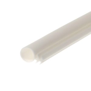 Uszczelka silikonowa do drzwi sauny fi 8 x 5mm biała 95-508