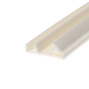 Abstract diagonal bands in beige and gray across a white background. No discernible objects.